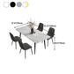Stone Top Dining Table Industrial 4 Legs  Dining Table for Dining Room