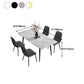 Stone Top Dining Table Industrial 4 Legs  Dining Table for Dining Room