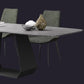 Rectangular Sintered Stone Dining Table Modern Dining Table with Metal Base Clearhalo 'Dining Tables & Seating' 'Dining Tables' 'dining_table' 'furn' 'furn_dining_table' 'Furniture' 'Kitchen & Dining Furniture' 5996619