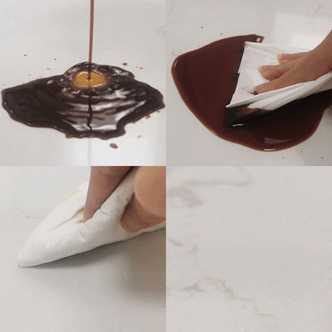 Steen bovenste eettafel eigentijdse rechthoektafel met dubbele voetstukbasis