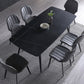 Rectangle Dining Table Industrial Stone Dining Table with 4 Legs