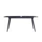 Rectangle Dining Table Industrial Stone Dining Table with 4 Legs