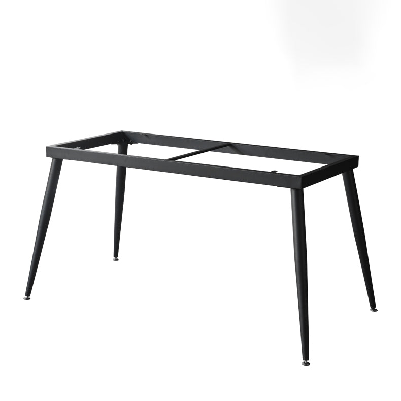 Rectangle Dining Table Industrial Stone Dining Table with 4 Legs