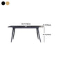Rectangle Dining Table Industrial Stone Dining Table with 4 Legs