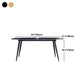 Rectangle Dining Table Industrial Stone Dining Table with 4 Legs