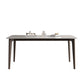 Rectangle Dining Table Mid-Century Modern Dining Table with Solid Wood Base