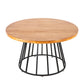 Solid Wood Dining Table Contemporary Round Dining Table with Pedestal Base