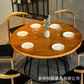 Solid Wood Dining Table Contemporary Round Dining Table with Pedestal Base