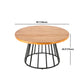 Solid Wood Dining Table Contemporary Round Dining Table with Pedestal Base