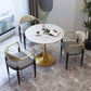 Traditionele luxe eettafel Stenen eettafel met metalen onderstel