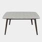Mid-Century Modern Dining Table Rectangle Stone Top Dining Table with 4 Legs Gray Without Chairs Clearhalo 'Dining Tables & Seating' 'Dining Tables' 'dining_table' 'furn' 'furn_dining_table' 'Furniture' 'Kitchen & Dining Furniture' 5996910