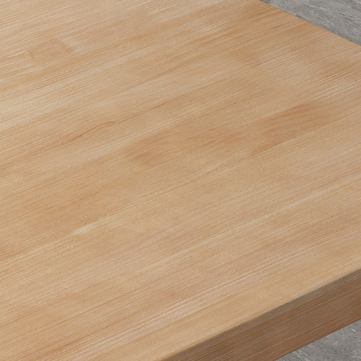 Tavolo da pranzo in legno massiccio di pino tavolo da pranzo rettangolo con doppio piedistallo