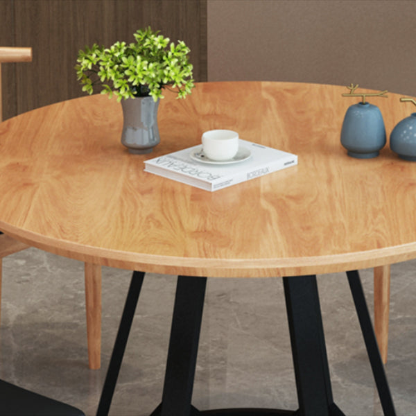 Round Dining Table Contemporary Dining Table with Pedestal for Dining Room Clearhalo 'Dining Tables & Seating' 'Dining Tables' 'dining_table' 'furn' 'furn_dining_table' 'Furniture' 'Kitchen & Dining Furniture' 5996962