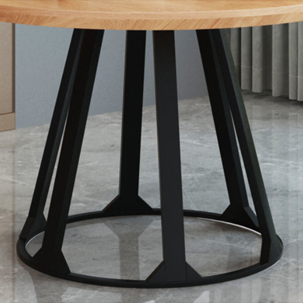 Round Dining Table Contemporary Dining Table with Pedestal for Dining Room Clearhalo 'Dining Tables & Seating' 'Dining Tables' 'dining_table' 'furn' 'furn_dining_table' 'Furniture' 'Kitchen & Dining Furniture' 5996963