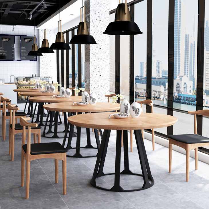 Round Dining Table Contemporary Dining Table with Pedestal for Dining Room Clearhalo 'Dining Tables & Seating' 'Dining Tables' 'dining_table' 'furn' 'furn_dining_table' 'Furniture' 'Kitchen & Dining Furniture' 5996965