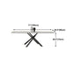 Rectangle Dining Table Industrial Stone Table in White for Dining Room Clearhalo 'Dining Tables & Seating' 'Dining Tables' 'dining_table' 'furn' 'furn_dining_table' 'Furniture' 'Kitchen & Dining Furniture' 5997042