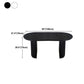 Oval Dining Table Contemporary Dining Table with Sled Base in Black Clearhalo 'Dining Tables & Seating' 'Dining Tables' 'dining_table' 'furn' 'furn_dining_table' 'Furniture' 'Kitchen & Dining Furniture' 5997094