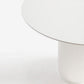 Round Dining Table Modern Black-white Furniture with Pedestal Base for Home