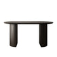 Double Pedestal Dining Table Oval Dining Room Table for Kitchen