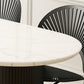Double Pedestal Dining Table Oval Dining Room Table for Kitchen