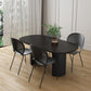 Double Pedestal Dining Table Oval Dining Room Table for Kitchen