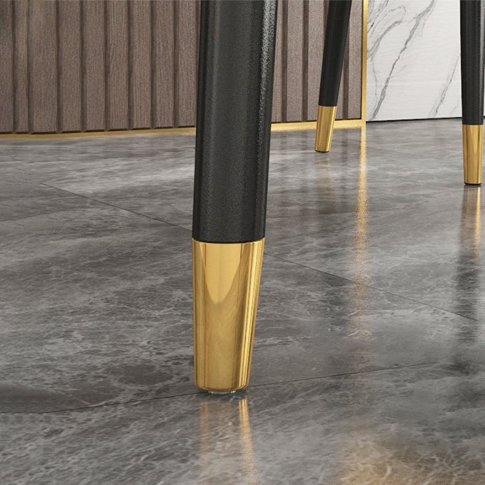 Rechteck Esstisch 4 Beine Esstisch mit fester Holzbasis