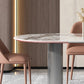 Stone Dining Table Traditional Luxury Dining Table with Double Pedestal Clearhalo 'Dining Tables & Seating' 'Dining Tables' 'dining_table' 'furn' 'furn_dining_table' 'Furniture' 'Kitchen & Dining Furniture' 5997285