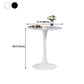 Round Dining Table Contemporary Dining Table with Tulip Base