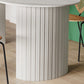 Sintered Stone Dining Table Modern White Furniture with Double Pedestal for Office Clearhalo 'Dining Tables & Seating' 'Dining Tables' 'dining_table' 'furn' 'furn_dining_table' 'Furniture' 'Kitchen & Dining Furniture' 5997420