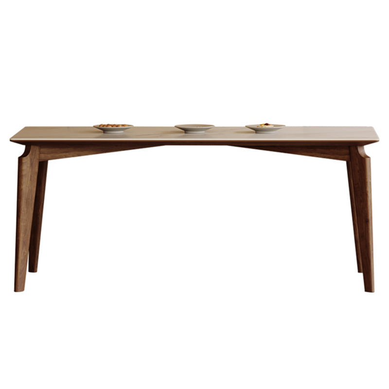 Rechthoek eettafel Midden-eeuwse moderne eettafel met 4 poten