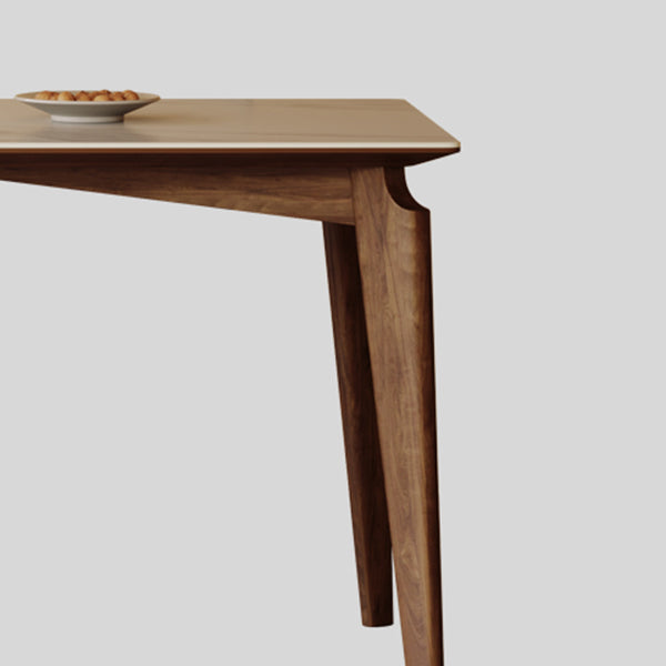 Tavolo da pranzo rettangolo tavolo da pranzo moderno di metà secolo con 4 gambe