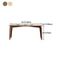 Rectangle Dining Table Mid-Century Modern Dining Table with 4 Legs