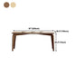 Rectangle Dining Table Mid-Century Modern Dining Table with 4 Legs