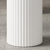 Oval Sintered Stone Dining Table Modern White Furniture with Double Pedestal for Home Clearhalo 'Dining Tables & Seating' 'Dining Tables' 'dining_table' 'furn' 'furn_dining_table' 'Furniture' 'Kitchen & Dining Furniture' 5997634