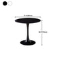 Round Dining Table Stone Top Dining Table in Black and White Clearhalo 'Dining Tables & Seating' 'Dining Tables' 'dining_table' 'furn' 'furn_dining_table' 'Furniture' 'Kitchen & Dining Furniture' 5997679