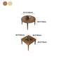 Mesa de comedor plegable moderna de mediados de siglo Mesa de comedor de madera maciza con 4 patas