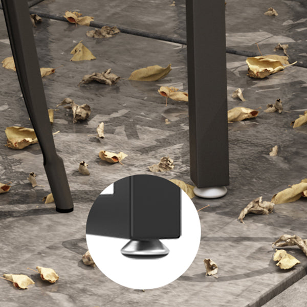 Mesa de comedor cuadrada Mesa de comedor de madera industrial con 4 patas