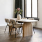 Oval Dining Table Pine Solid Wood Dining Table with Double Pedestal Natural 94.5"L x 35.4"W x 29.5"H Without Chairs Clearhalo 'Dining Tables & Seating' 'Dining Tables' 'dining_table' 'furn' 'furn_dining_table' 'Furniture' 'Kitchen & Dining Furniture' 5997862