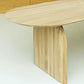 Oval Solid Wood Dining Table Modern Furniture with Double Pedestal for Office
