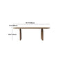Oval Solid Wood Dining Table Modern Natural Furniture with Double Pedestal for Office