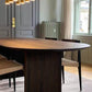 Oval Solid Wood Dining Table Modern Brown-natural Furniture with Double Pedestal Home Clearhalo 'Dining Tables & Seating' 'Dining Tables' 'dining_table' 'furn' 'furn_dining_table' 'Furniture' 'Kitchen & Dining Furniture' 5997974