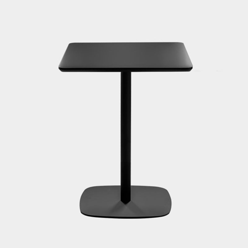 Vierkante eetkamertafel medium dichtheid vezelbord tafel met voetstukbasis