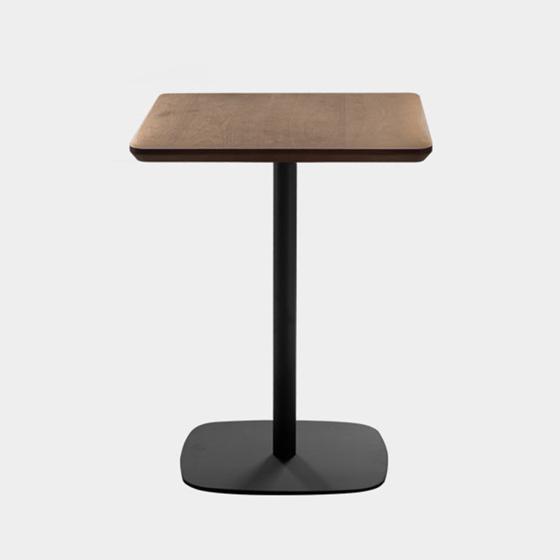 Vierkante eetkamertafel medium dichtheid vezelbord tafel met voetstukbasis