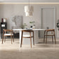 White Top Dining Table Contemporary Oval Dining Table with Pedestal Base Clearhalo 'Dining Tables & Seating' 'Dining Tables' 'dining_table' 'furn' 'furn_dining_table' 'Furniture' 'Kitchen & Dining Furniture' 5998094