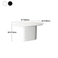 White Top Dining Table Contemporary Oval Dining Table with Pedestal Base Clearhalo 'Dining Tables & Seating' 'Dining Tables' 'dining_table' 'furn' 'furn_dining_table' 'Furniture' 'Kitchen & Dining Furniture' 5998102