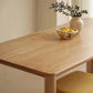 Table à manger rectangle Pine en bois massif table à manger avec 4 jambes