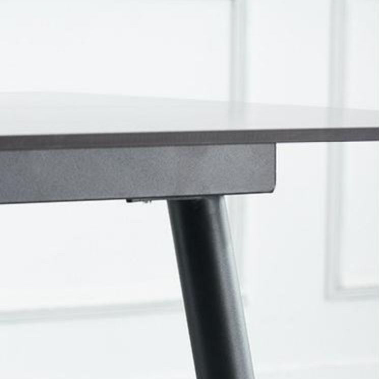 Rechthoek eettafel industriële stenen top eettafel met 4 poten