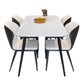 Rectangular Sintered Stone Dining Table Modern White-black Indoor Furniture with 4 Legs
