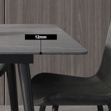 Stone Dining Table Industrial Rectangle Dining Table for Dining Room