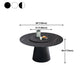 Round Sintered Stone Dining Table Modern Furniture with Pedestal Base for Home Clearhalo 'Dining Tables & Seating' 'Dining Tables' 'dining_table' 'furn' 'furn_dining_table' 'Furniture' 'Kitchen & Dining Furniture' 5998222